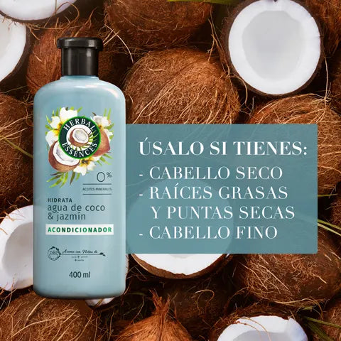 Acondicionador Herbal Essences Hidrata Agua de Coco 400ml