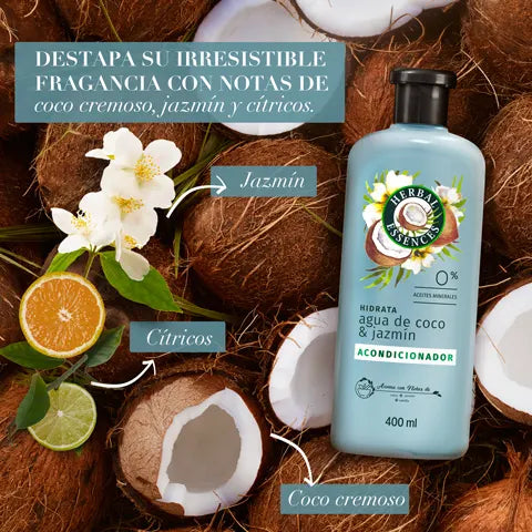 Acondicionador Herbal Essences Hidrata Agua de Coco 400ml