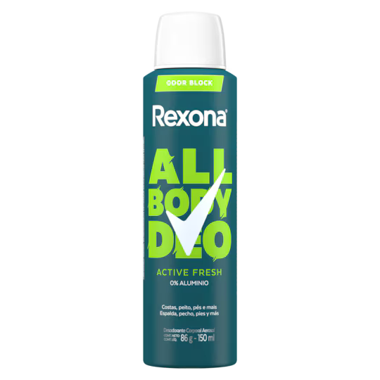 Desodorante spray Rexona ALL BODY active fresh150ML