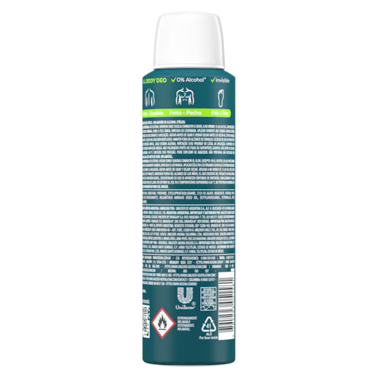 Desodorante spray Rexona ALL BODY active fresh150ML