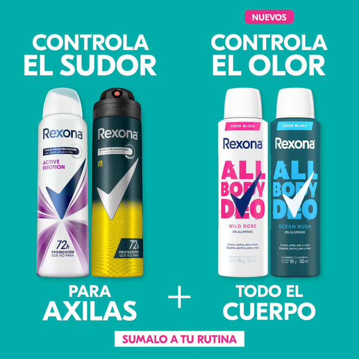 Desodorante spray Rexona ALL BODY ocean Rush 150ML