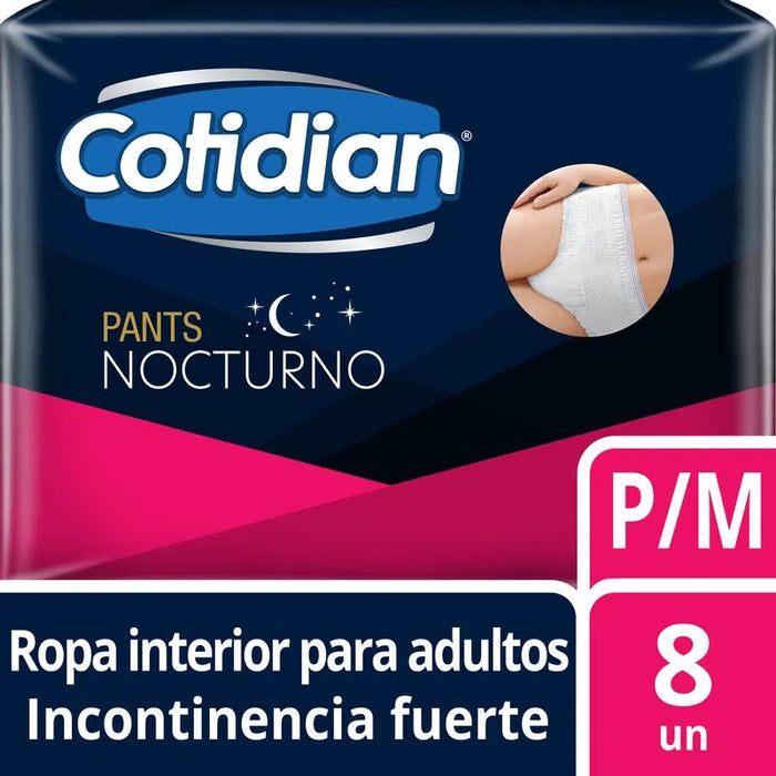 Pañales Cotidian Pants Nocturno P/M 8 unds
