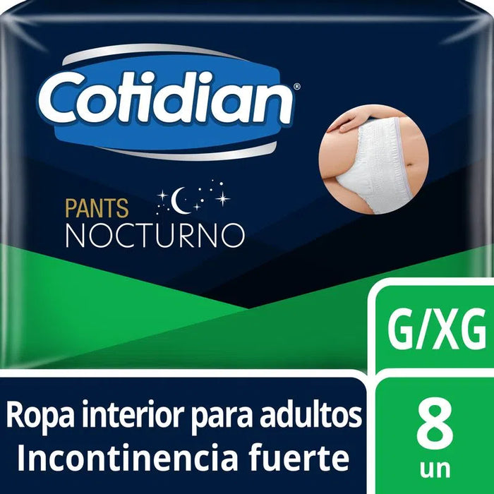 Pañales Cotidian Pants Nocturno G/XG 8 unds