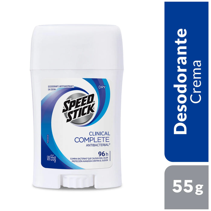Desodorante clinical Speed Stick Anti bacterial 55 gr