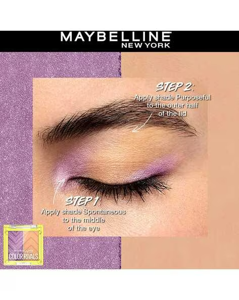 Sombra de ojos Maybelline Color Rivals SPONTANEOUS X PURPOSEFUL