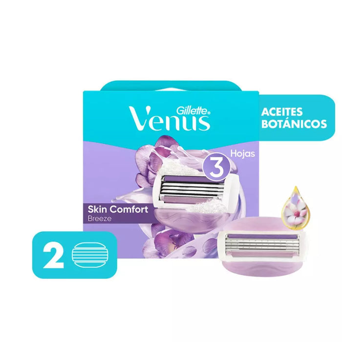 Repuestos Venus Skin Comfort Breeze 2 cartucho de 3 navajas