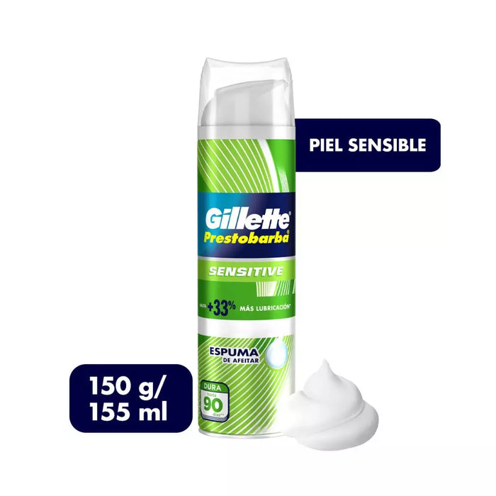 Espuma de Afeitar Gillette Sensitive 150gr/ 155ml