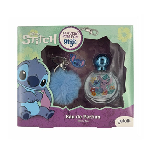 Estuche Gelatti Stitch Perfume 50ml + Llavero pom pom