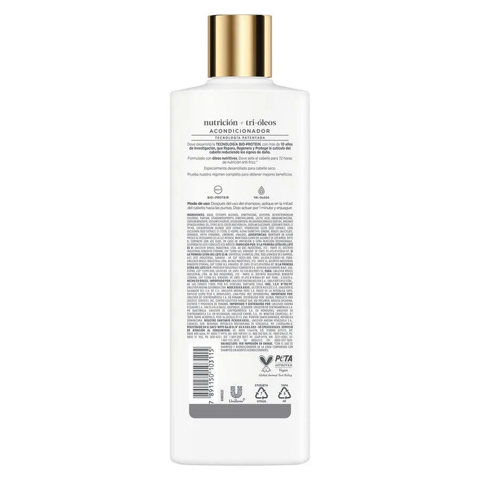 Acondicionador Dove Nutricion + tri oleos 370 ml