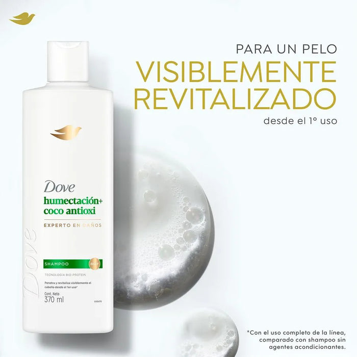 Shampoo Dove Humectación + Coco Antioxidante 370 ml