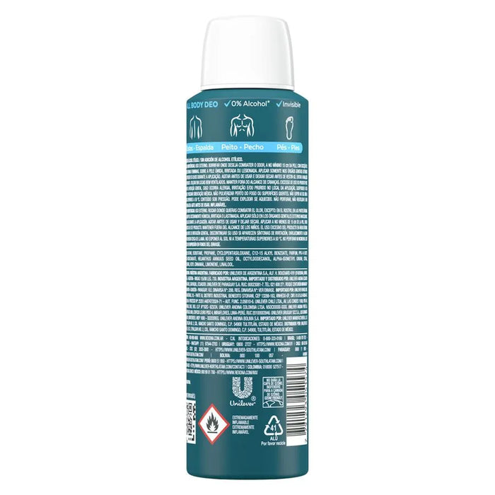 Desodorante spray Rexona ALL BODY ocean Rush 150ML