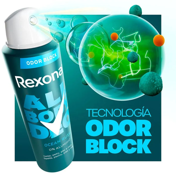 Desodorante spray Rexona ALL BODY ocean Rush 150ML
