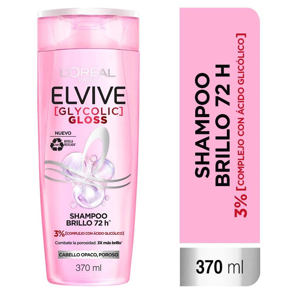 Shampoo Elvive Glycolic Gloss 370ml — Perfumería La Mundial