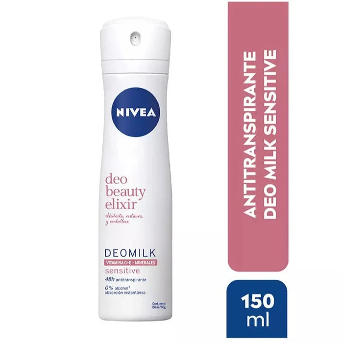 Desodorante spray Nivea Beauty Elixir Sensitive Mujer 150ml