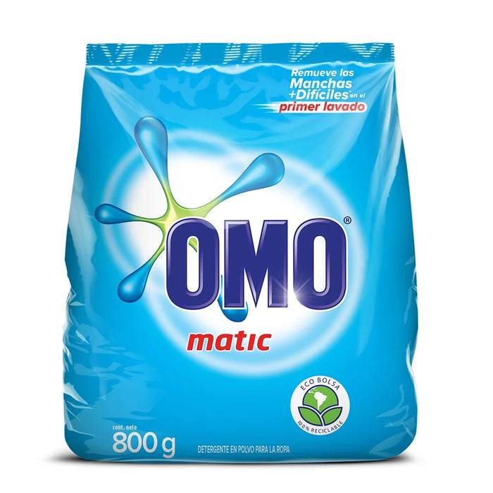 Detergente polvo Omo Matic 800gr