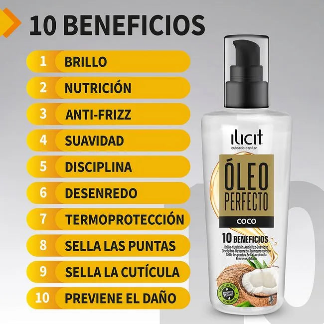 Óleo Perfecto Ilicit Aceite de coco 115ml