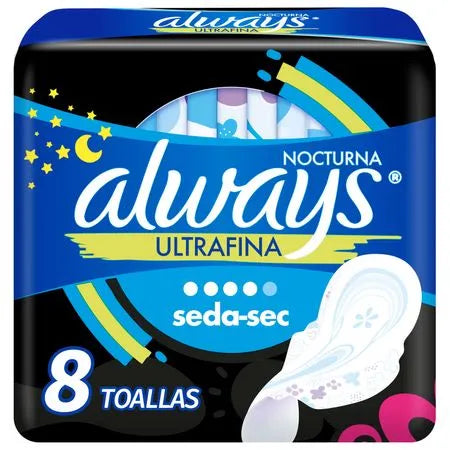 Toalla higiénica Always Ultrafina Noche 8 unidades