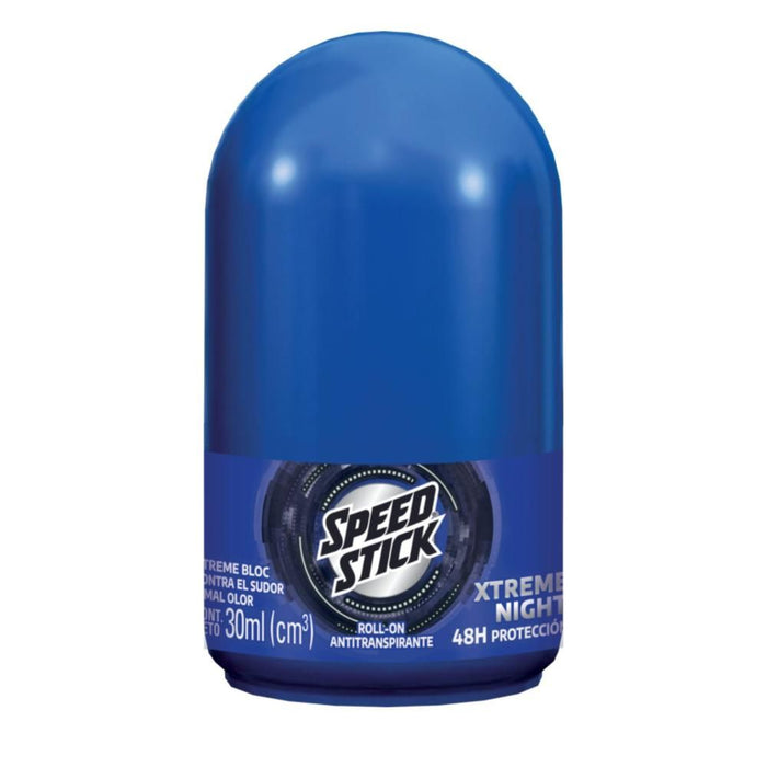 Desodorante Roll on Speed Stick hombre Xtreme night 30ml Pack X6