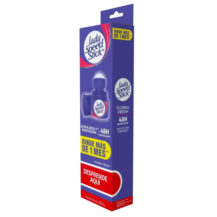 Desodorante Roll on Lady Speed Stick mujer Floral Fresh 30ml Pack X6