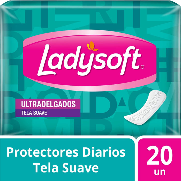 Protectores ultradelgados Ladysoft Tela Suave 20 unidades