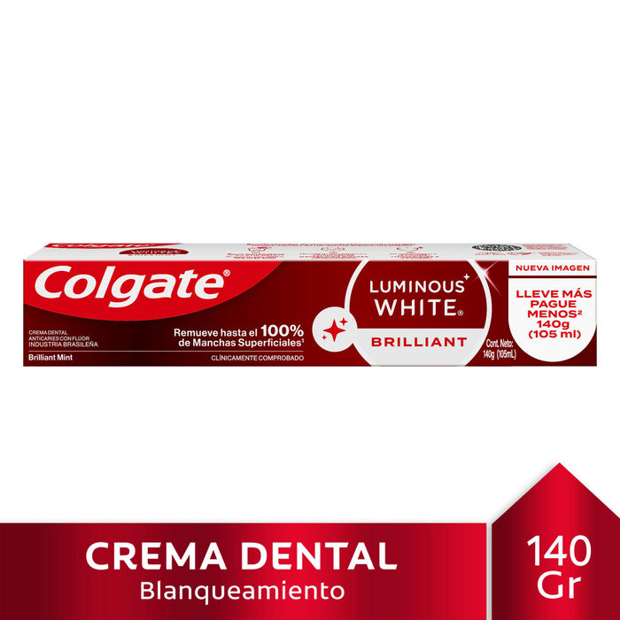 Pasta dental Colgate Luminous White 140gr