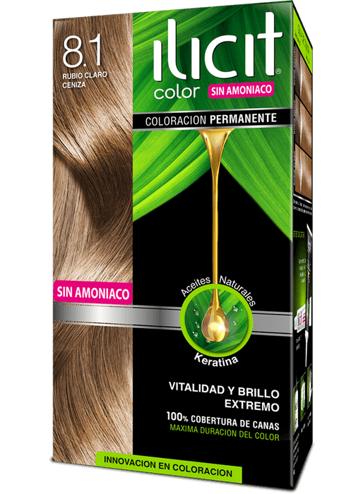 Ilicit sin Amoniaco 8.1 Rubio Claro Ceniza