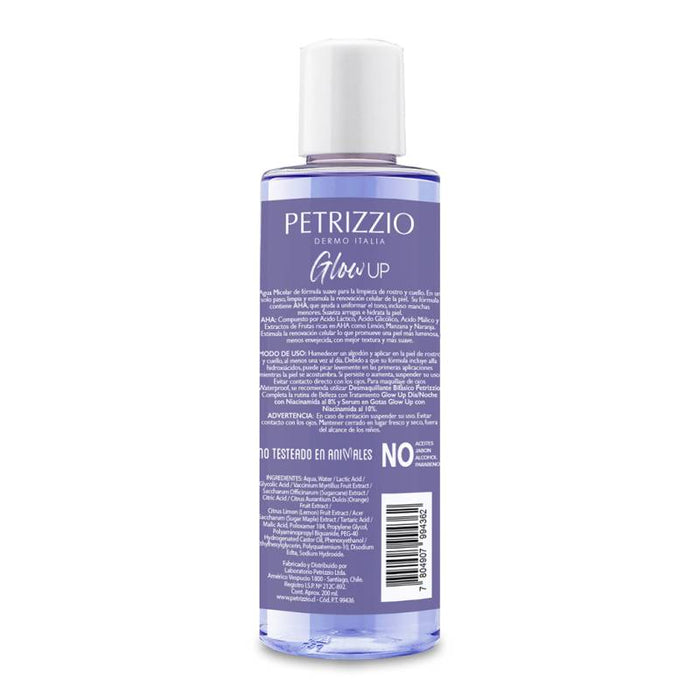 Agua Micelar Petrizzio AHA Luminosidad 200ml