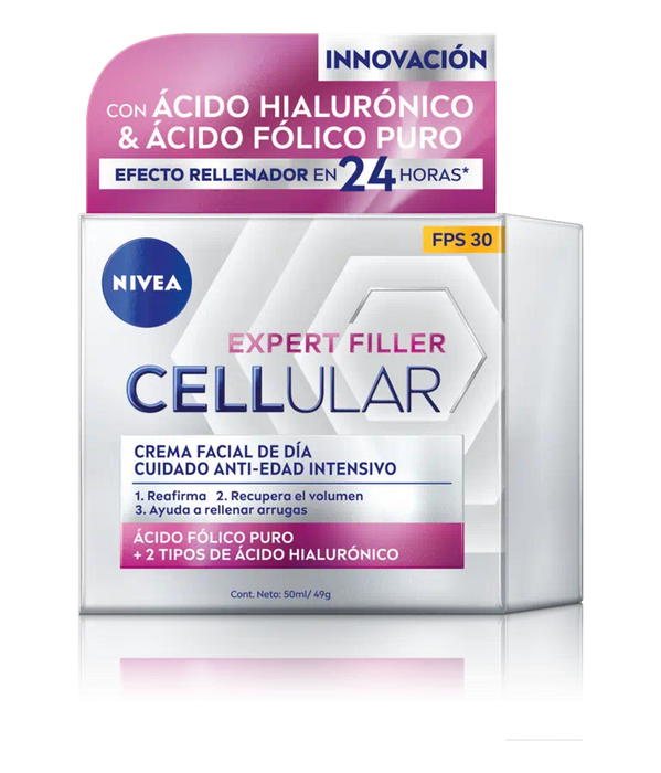 Crema facial Nivea Cellular Ácido Hialuronico & Fólico 50ml Dia