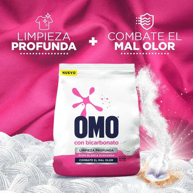 Detergente polvo Omo con Bicarbonato 800gr