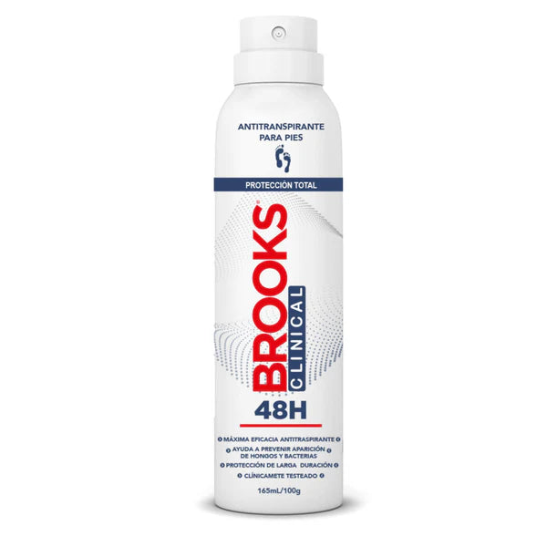 Talco Spray Para Pies 48H Brooks Clinical 165ml