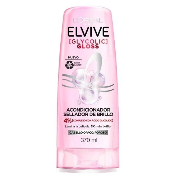 Acondicionador Elvive Glycolic Gloss 370ml