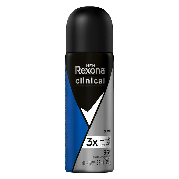 Desodorante barra Rexona Clinical Men Clean 55 mL