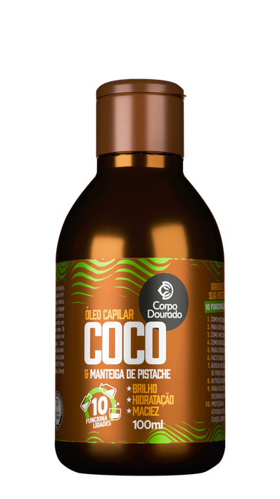 Aceite Capilar coco y manteca de Pistacho 100ml Corpo Dourado