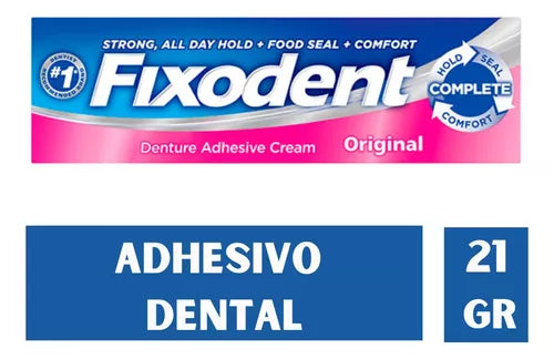 Crema adhesiva dental Fixodent original 21gr