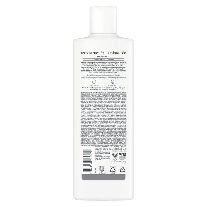Shampoo Dove Reconstrucción + aminoácido 370 ml