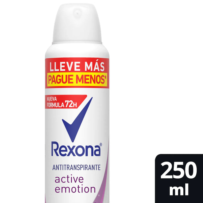 Desodorante spray Rexona Women Active Emotion GRANDE 250ml