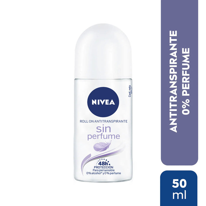 Pack x 3 Desodorante roll on Nivea Sin Perfume 50ml