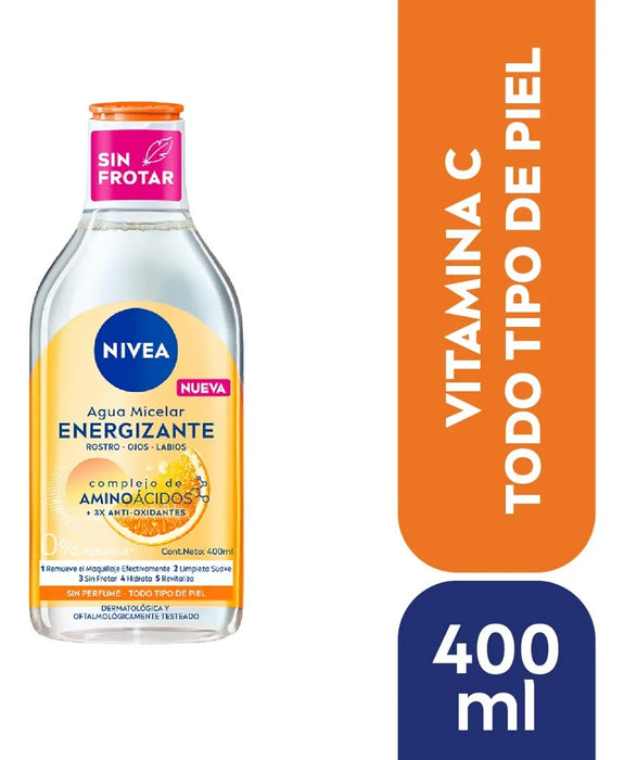Agua Micelar Nivea ENERGIZANTE 400ml (corto vence)