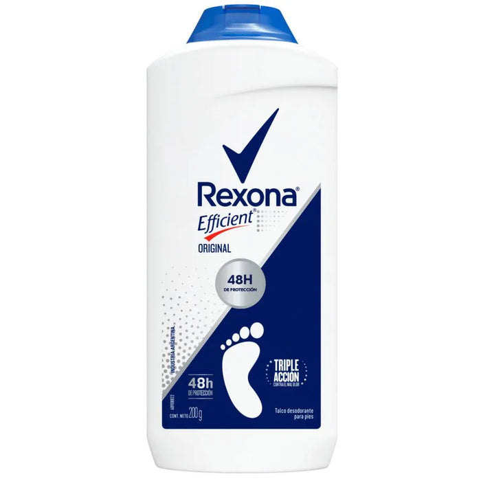 Talco Para Pies 48H Rexona Efficient Original 200g