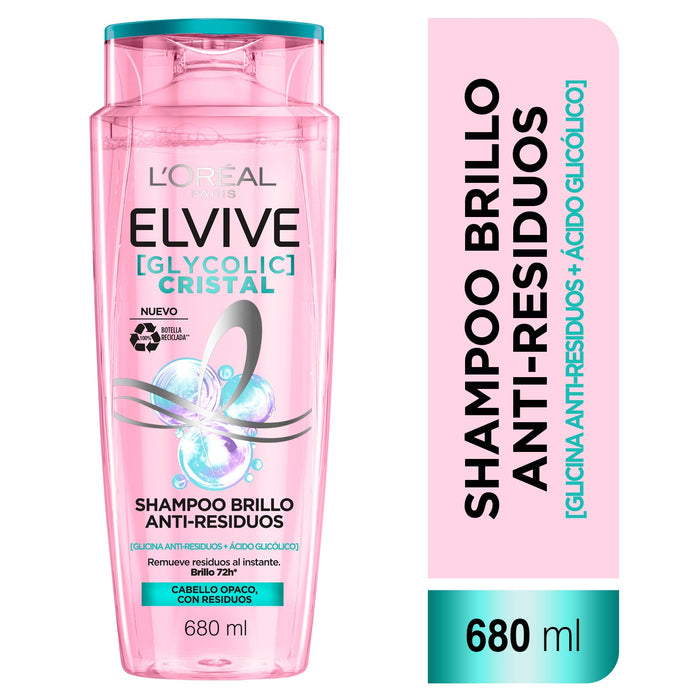Shampoo Elvive Brillo Cristal 680ml