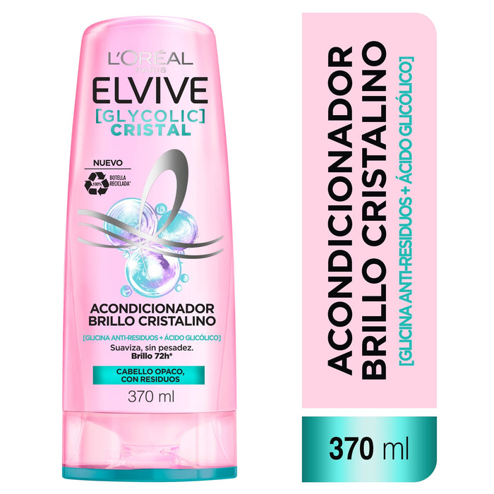 Acondicionador Elvive Brillo Cristal 370ml