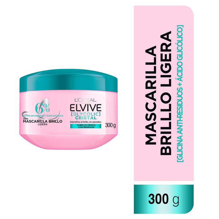 Mascarilla Tratamiento Elvive Brillo Cristal 300ml
