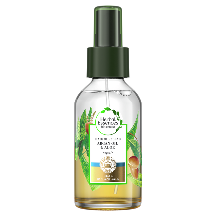 Tratamiento Aqua Oil Herbal Essences Aloe y Argan 100ml