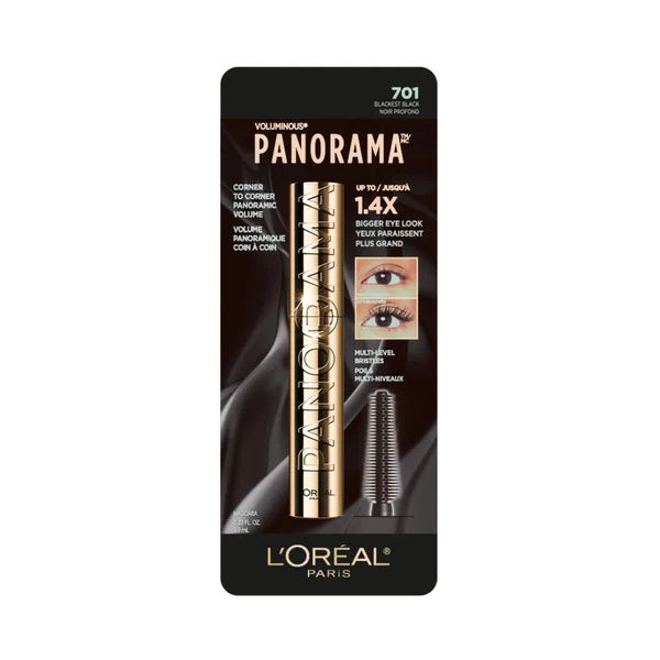 Máscara de Pestañas Loreal Panorama 701 Blackest Black