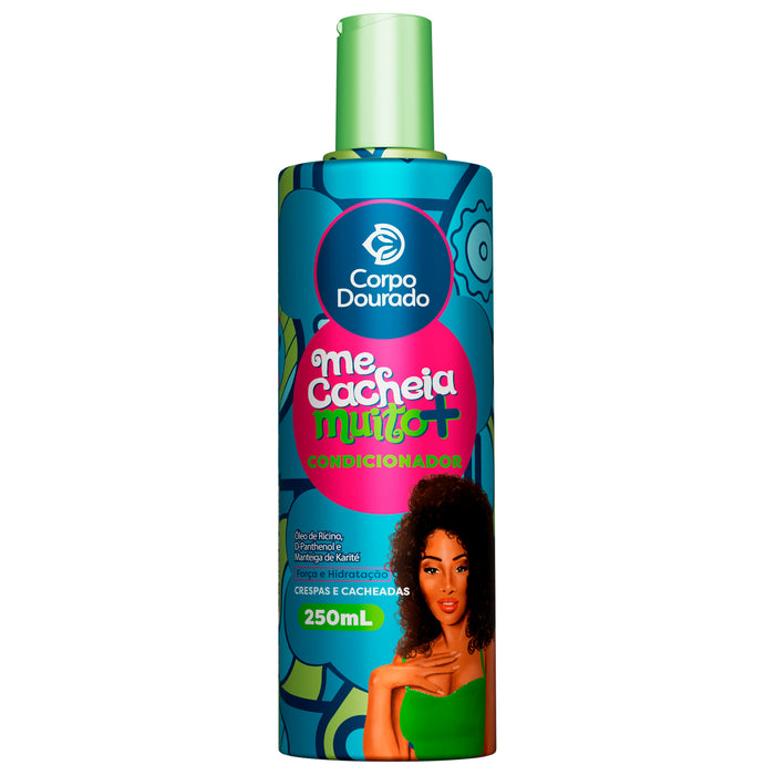 Shampoo y acondicionador Rizos Poderosos 300ml+250ml Corpo Dourado