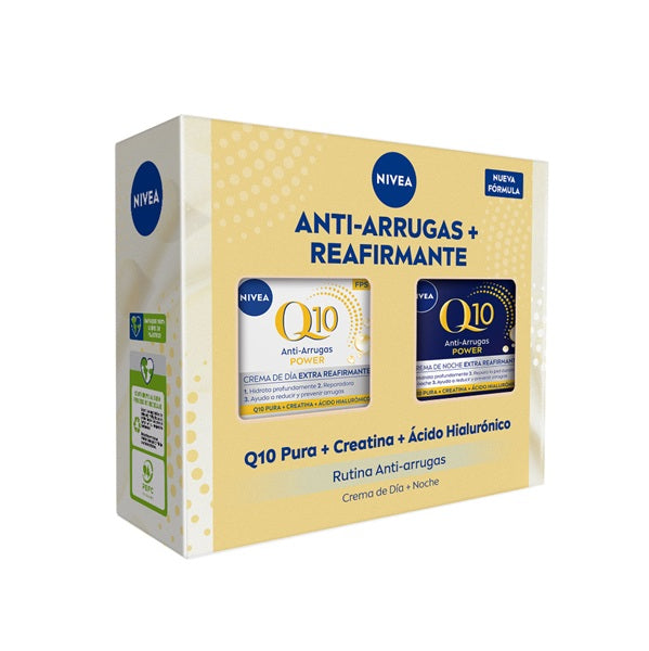 Estuche Nivea crema rostro Q10 antiarrugas dia + noche 50ml