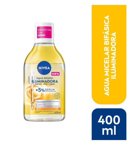 Agua Micelar Bifasica Nivea Iluminadora 400ml