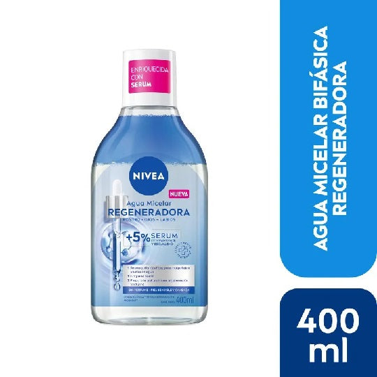 Agua Micelar Bifasica Nivea Regenerdora 400ml