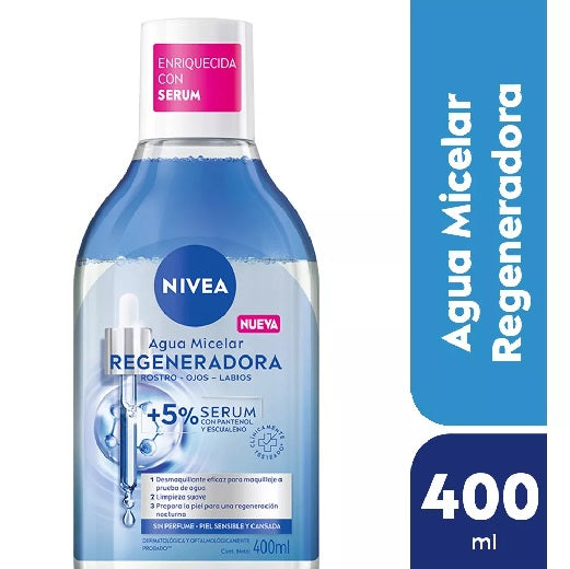 Agua Micelar Bifasica Nivea Regenerdora 400ml