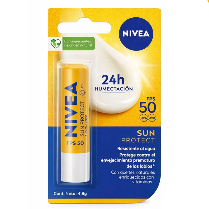 Bálsamo Labial Nivea Sun Protect FPS50 4,8G